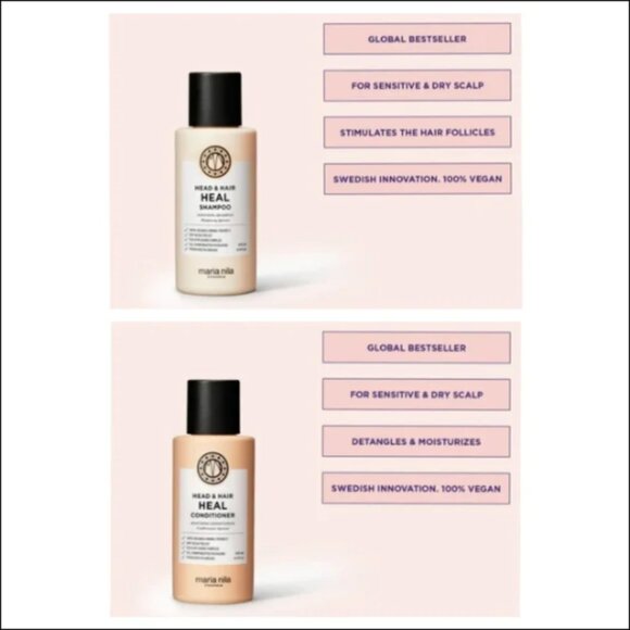 ❣️2/$36 NEW Maria Nila Head & Hair Heal Shampoo & Conditioner Duo Set $34.00 - Picture 7 of 11